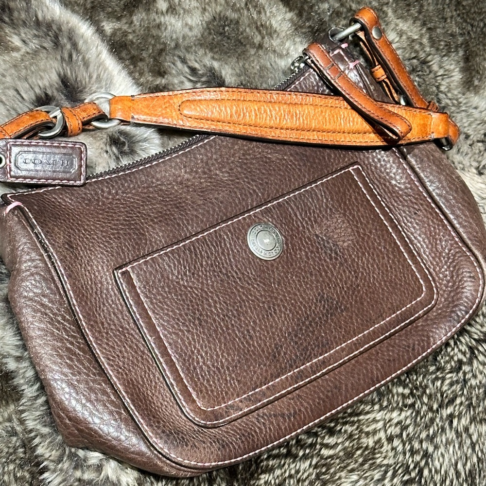 Coach Brown Leather Crossbody Bag